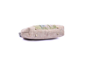 Grand sac en chanvre au meilleur prix avec reliure en cuivre et broderie de brousse de nid d'abeille chinoise mélangée au chrysanthème, vente en gros - Product Image 5