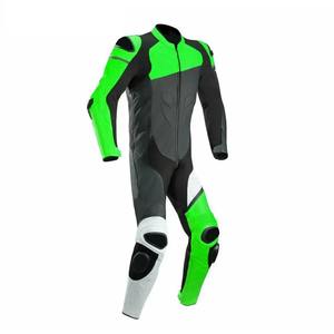 Combinaison de moto pour homme, moto en cuir véritable, deux pièces, combinaison de moto avec protection d'armure, vêtements de sport personnalisés - Product Image 2