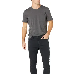 Meilleure qualité Nouveau design Punk Bouton col en V T-shirt imprimé pour hommes pas cher prix Vintage à manches courtes Top T Shirt Hommes