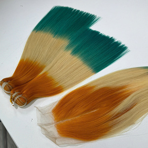 ผมแท้เวียดนาม LINU Virgin Parrot แบบ Double Drawn Lace Front Bundle U Part ความหนาแน่น 250% HD โปร่งใส 300 กรัม สำหรับฐานลูกไม้ - Product Image 2