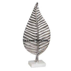 Escultura de Aluminio con Base de Mármol en Forma de Árbol, Acabado Blanco, Nuevo Diseño, Moderna, Abstracta, para Interiores del Hogar - Product Image 3