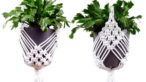 Nouveautés : Jardinières suspendues en macramé, écologiques, en métal, personnalisables, pour la décoration intérieure et les jardins. - Product Image 5