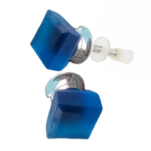 Châu Âu sang trọng pha lê màu ngọc lam Frosted knobs phong cách hiện đại Tủ Ngăn Kéo cửa xử lý & kéo cho nhà bếp tủ quần áo phòng ngủ - Product Image 2