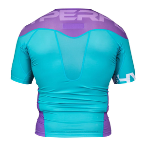 Chemises de compression pour hommes en sublimation pour protection anti-UV UPF50 Rash Guard MMA à manches courtes respirantes en polyester/nylon à séchage rapide - Product Image 3
