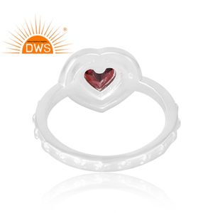 Latest Selling 925 Sterling <b>Silver</b> Natural <b>Garnet</b> Gemstone <b>Ring</b> Custom Jewelry Manufacturer - Product Image 2