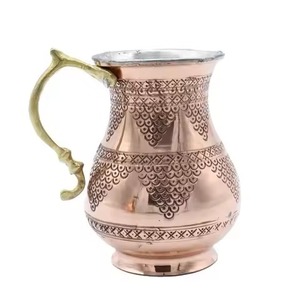 Taza de cobre de lujo con superficie radiante pulida, ideal para cocinas de diseñador, barras elegantes y colecciones de regalos - Product Image 5