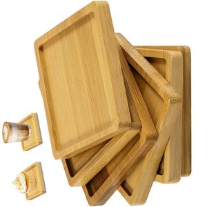 Juego de posavasos de madera grabada con soporte Idea de regalo artística para posavasos de nogal para inauguración de casas del mejor proveedor - Product Image 2