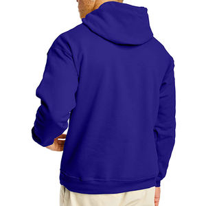 Sweat à capuche uni pour hommes sweats à capuche doublé polaire solide douleur à manches longues poches kangourou sweat à capuche unisexe taille M à 3XL - Product Image 6