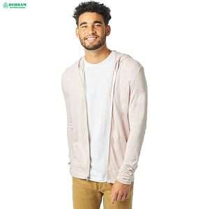 Sudadera con capucha y cremallera personalizada al por mayor, unisex, cómoda para actividades al aire libre, ropa casual térmica 100% - Product Image 4