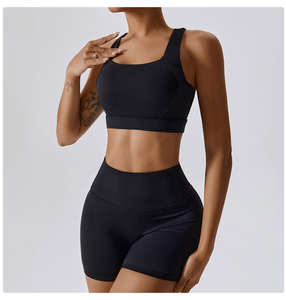 Conjunto de Yoga de Dos Piezas de Alta Calidad para Mujer, Talla Grande, Secado Rápido, Elástico en Cuatro Direcciones, Transpirable, Ligero y Sin Costuras - Product Image 6