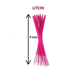 Fourniture en gros de bâtonnets d'encens naturels Litchi dans une boîte d'emballage d'encens indien rose Matériau en bois Prix avantageux - Product Image 1