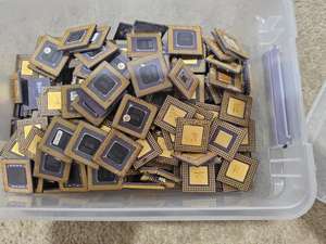 Scrap Ceramic <b>CPUs</b> with High Gold Content IC Chips for Recovery - Product Image 2