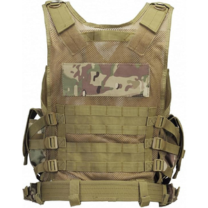 Chaleco táctico de caza multicolor de alta calidad, de concha de pana Material/Tela de malla, cierre de cremallera, múltiples bolsillos, malla interior - Product Image 2