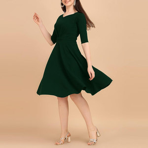 2023 vestidos estampados de mujer de nuevo estilo con material de alta calidad hecho al por mayor vestido de estilo occidental a la venta - Product Image 4