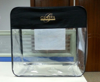 China bag manufacturer clear PVC zipper bags for bed clothes with handle