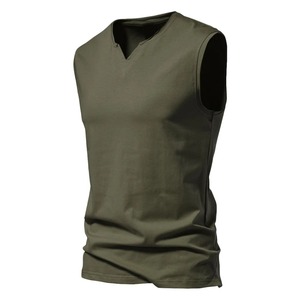 Camisetas de Tirantes Deportivas de Verano para Hombre de Alta Calidad, 100% Algodón, Sin Mangas, para Entrenamiento en el Gimnasio - Product Image 1