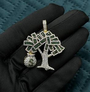 Colgante de Plata de Ley 925 con Certificado IGI, con Letra Personalizada y Diamantes con Corte Baguette en Canal, para Hombre, para Fiestas y Eventos, Joyería Fina - Product Image 4