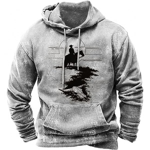Sweat-shirt à capuche pour homme, entièrement sublimé, en polyester, impression personnalisée, fabrication OEM, marque privée, vêtements de sport et de rue pour homme - Product Image 5