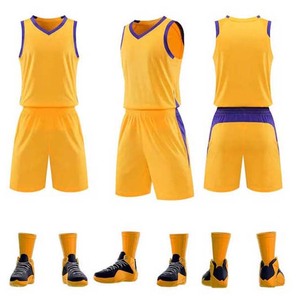 Venta al por mayor personalizado cómodo Jersey transpirable baloncesto uniformes ropa atlética baloncesto Jersey pantalones cortos - Product Image 5