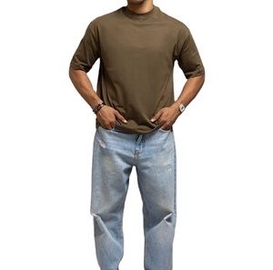 T-shirt 100% coton pour homme, coupe ample, logo personnalisé, t-shirts imprimés décontractés pour homme, service OEM, haute qualité, nouveau style de t-shirt pour homme - Product Image 1