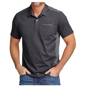 Camisetas Polo 100% Algodón para Hombre, Camisetas Polo de Manga Corta Transpirables con Cuello para Verano, Ropa para Hombre al por Mayor 2026 OEM - Product Image 1