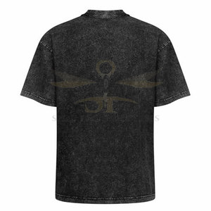 Diseña tu propio logotipo Camiseta Vintage para hombre Camiseta vintage de cuello redondo Camiseta vintage de ropa de calle Camiseta vintage - Product Image 3