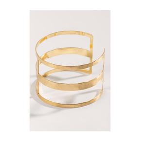 Bracelets en laiton de haute qualité bijoux de mode large grand bracelet manchette doré et utilisation à la main au meilleur prix - Product Image 4