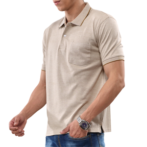 Polos 100% coton pour hommes de qualité supérieure Vêtements décontractés respirants à manches courtes-Fournisseur en gros Polos à coupe confortable - Product Image 5