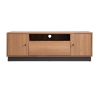 MO-115TV Modernes DIY Wohnzimmer TV-Rack mit Stauraum für Apartment-Wohnmöbel (Spanplatte/MDF Papierlaminat-Oberfläche)