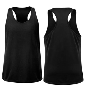 Customizable Plus Size <b>Men's</b> Tank Top Quick Dry Cotton Gym Wear Breathable Knitted Weave Printed Eco-Friendly Hip Hop Fitness - Product Image 3