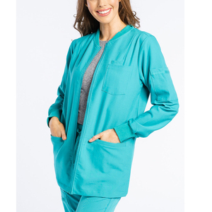 Blouses d'infirmière personnalisées avec logo, blouses d'infirmière souples pour femmes, manches longues, uniforme d'hôpital, blouses médicales extensibles pour femmes - Product Image 5
