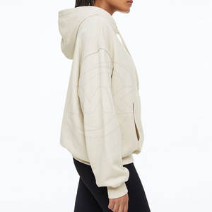 Sweats à capuche légers surdimensionnés pour femmes pour l'hiver Confortable décontracté avec col à capuche Design uni - Product Image 4