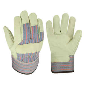 Equipo de protección personal Guantes de trabajo de cuero de seguridad industrial Material de cuero de vaca de alta calidad Guantes de aparejo de trabajo - Product Image 1