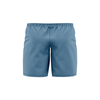 Pantalones cortos deportivos atléticos de alta calidad para hombre, tela de lana tejida de malla transpirable de talla grande, Cintura elástica de Color sólido, servicio OEM