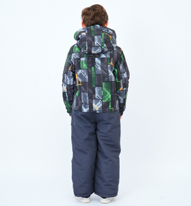 2025 coloré Ski costume en plein air bébé neige Ski costumes imperméable chaud Skii à capuche veste enfants garçons filles neige Ski costumes salopette - Product Image 2