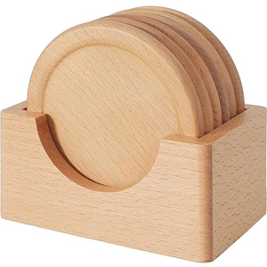 Nouvelle arrivée de qualité supérieure meilleure exportation sous-verre de service de thé de forme ronde boissons jus collations utilisation de table bureau à domicile resto - Product Image 1