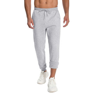 กางเกงกีฬาลำลองขาตรงสำหรับผู้ชายกางเกงลายทางสีทึบระบายอากาศได้ดี2025 - Product Image 2