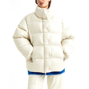 Col montant lourd Manteau rembourré bouffant de créateur ODM Surdimensionné Hommes Duvet Bulle Hiver Blanc Personnalisé Femmes Brillant Veste bouffante - Product Image 2