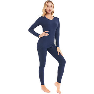 Conjuntos de Calzoncillos largos térmicos para mujer 2025 personalizados al por mayor, 2 piezas, ropa interior cálida elástica sin costuras para invierno, características transpirables - Product Image 5