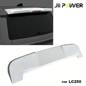 Aileron de coffre arrière style Mona Lisa, blanc et noir, peint, avec troisième feu stop, remplacement pour Toyota Land Cruiser LC250 2024+ - Product Image 1