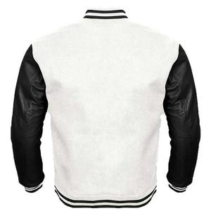 High Quality Custom Made Men's Varsity Jacket Stand Collar Embroidered Baseball CollegeBaseballjacket for men - Product Image 2