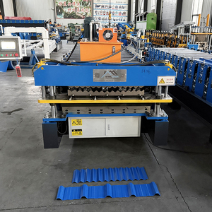 Machine à double couche pour tôles de toiture trapézoïdales ondulées TR5 836/840, haute productivité, populaire en République Dominicaine, avec moteur et boîte de vitesses PLC - Product Image 3