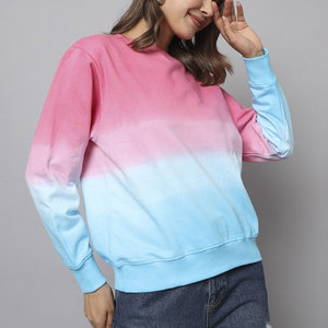 Sudaderas Extra Grandes con Cuello Redondo para Mujer, Manga Larga, Algodón Terry, Lavado Ácido, Estampadas, Ropa de Otoño/Invierno con Logotipo Frontal - Product Image 3