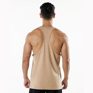 Gym Fitness Loose Fit Hommes Débardeurs U-Neck Racerback <span class=keywords><strong>Plain</strong></span> Dyed Singlets Workout Bodybuilding Training Wear <span class=keywords><strong>Stringer</strong></span> Gilets Hommes - Product Image 2