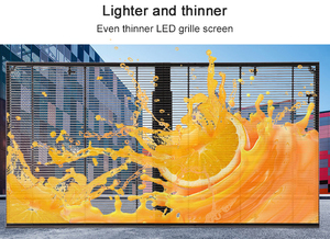 Transparant <span class=keywords><strong>Led</strong></span> Raam Hd Reclame Scherm Met Animatie & Graphics Intelligente Split Screen Volledig Metalen Structuur - Product Image 5