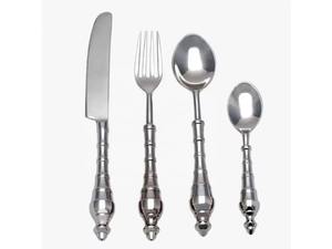 Post Modern Stainless Steel Flatware Set With <b>Coloured</b> <b>Resin</b> Handles Perfect For Catering - Product Image 2