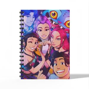 Taccuino a spirale periferico di alta qualità stile Kpop cacciatore di demoni più venduto a tema cartone animato taccuino - Product Image 1