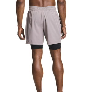 กางเกงขาสั้นผู้ชายแบบมีซิปแห้งเร็วสองชั้นสำหรับออกกำลังกายในช่วงฤดูร้อนกางเกงขาสั้นสำหรับเล่นกีฬายิมฟิตเนสออกแบบได้ตามต้องการ - Product Image 4