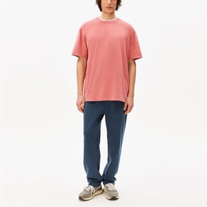 Camiseta Extra Grande de Algodón 100% Orgánico para Hombre, Cuello Redondo, 320 g/m², Estilo Urbano, Logotipo Personalizado - Product Image 5