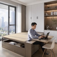 Cama Modular Ajustable Moderna con Plataforma Tatami y Almacenamiento de Gran Capacidad, Cama King Size para Dormitorio